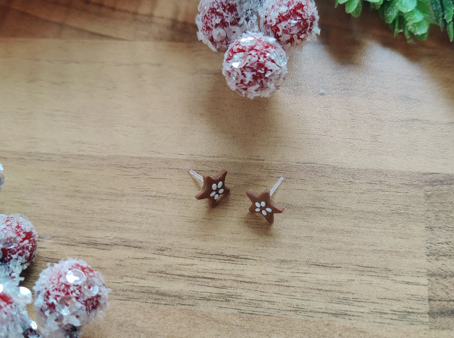Lebkuchenstern Ohrstecker