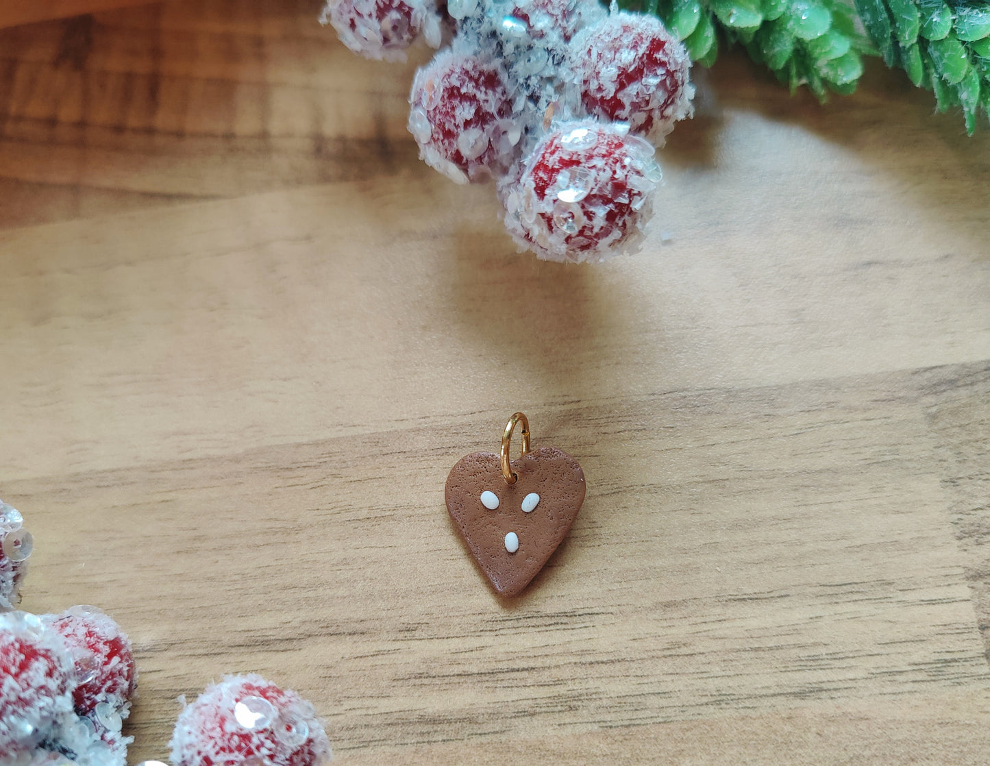 Lebkuchenherz mit Edelstahlkette