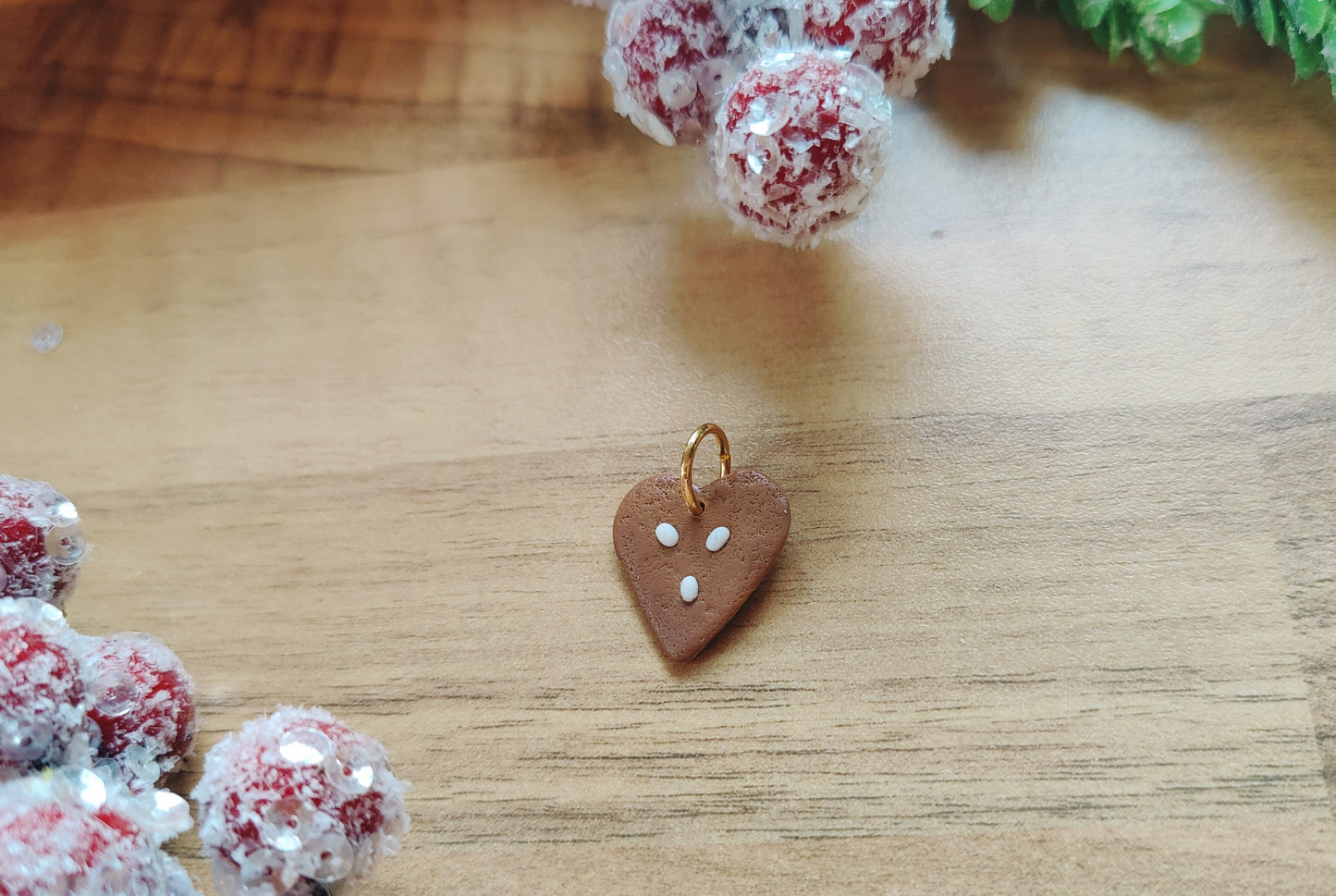 Lebkuchenherz mit Edelstahlkette
