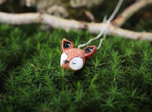 Reh Bambi Anhänger – Kettenanhänger aus Polymer Clay, Produktfoto 2