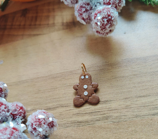 Lebkuchenmann Wallis mit Edelstahlkette – Kette aus Polymer Clay mit Lebkuchenmotiv, Produktfoto 2